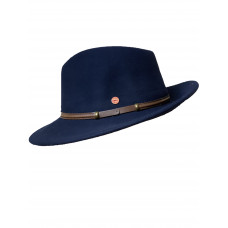  Mayser blauwe Trecking laag model hoed 
